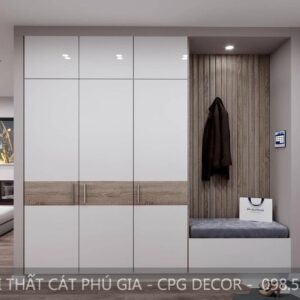 Tủ áo gỗ công nghiệp - TA04