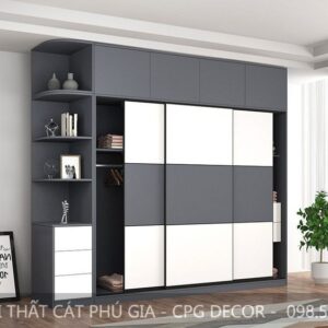 Tủ áo gỗ công nghiệp - TA03