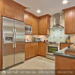 Tủ bếp gỗ óc chó - TBOC17