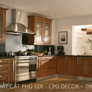 Tủ bếp gỗ óc chó - TBOC18