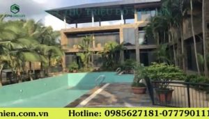 Quá trình thi công biệt thự được diễn ra nghiêm túc