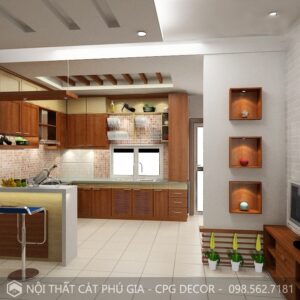 Nội thất phòng bếp đẹp PB26