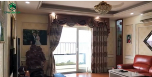 Phòng khách rộng rãi theo phong cách tân cổ điển