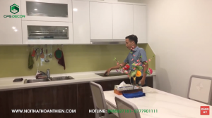 Phòng bếp được thiết kế theo hướng phong thủy cực chuẩn 