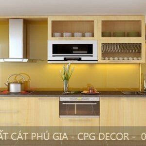 Tủ Bếp Gỗ Công Nghiệp Hiện Đại Laminate - TB21