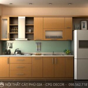 Tủ Bếp Gỗ Công Nghiệp Melamine - TB27