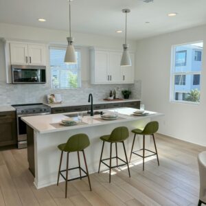 Tủ Bếp Gỗ Công Nghiệp Acrylic Bóng Gương- TB34